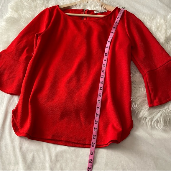 Red • Bell Sleeve Blouse - Picture 5 of 7